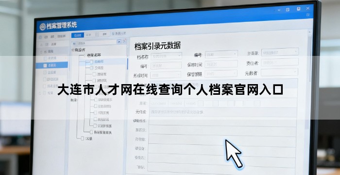 大连市人才网在线查询个人档案官网入口
