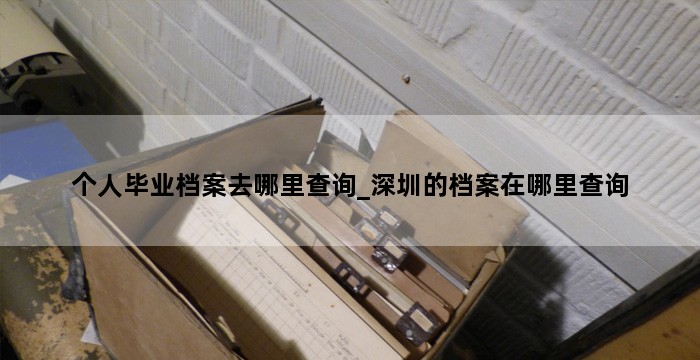 个人毕业档案去哪里查询_深圳的档案在哪里查询