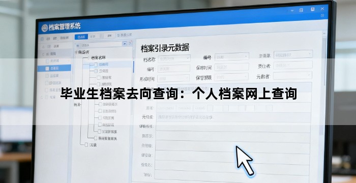 毕业生档案去向查询:个人档案网上查询