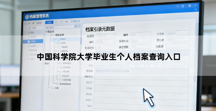中国科学院大学毕业生个人档案查询入口