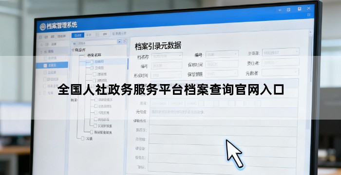 全国人社政务服务平台档案查询官网入口