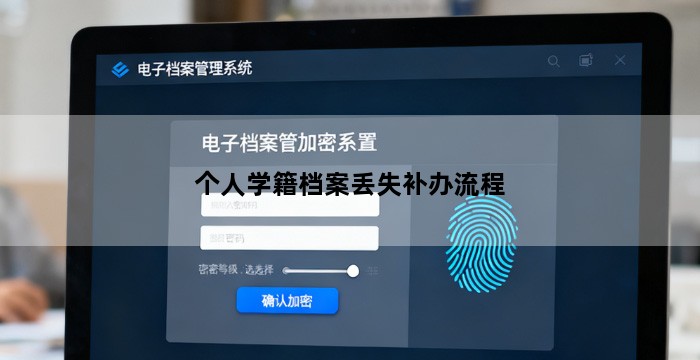 个人学籍档案丢失补办流程