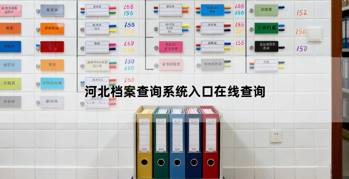 河北档案查询系统入口在线查询