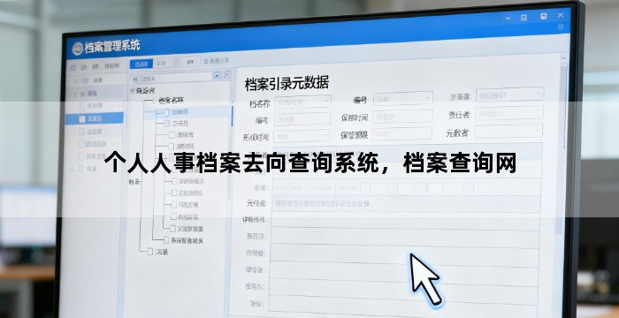 个人人事档案去向查询系统，档案查询网