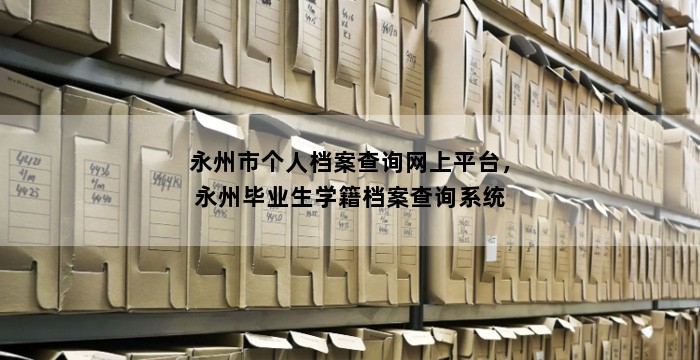 永州市个人档案查询网上平台,永州毕业生学籍档案查询系统