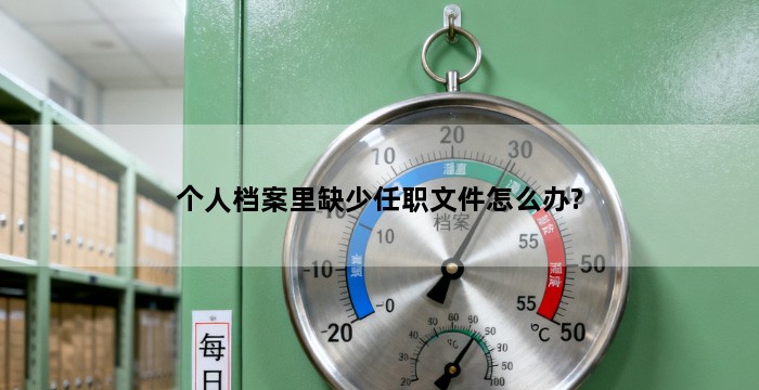 个人档案里缺少任职文件怎么办?