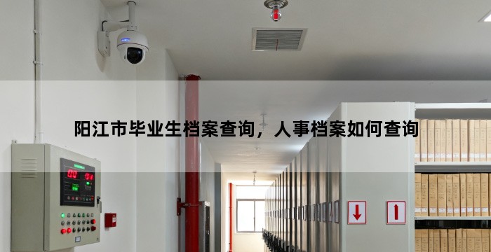 阳江市毕业生档案查询，人事档案如何查询