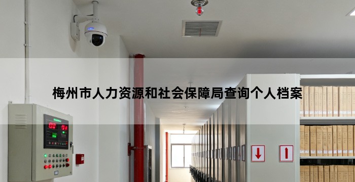 梅州市人力资源和社会保障局查询个人档案