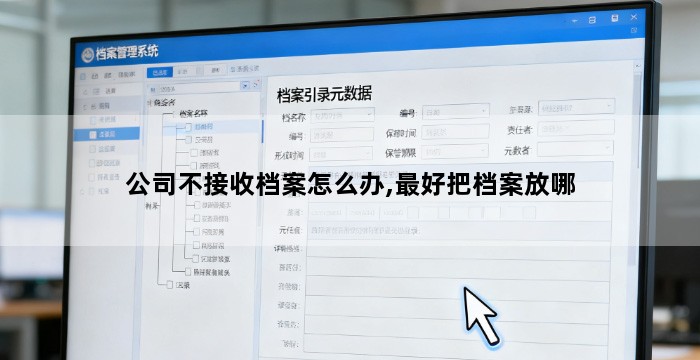 公司不接收档案怎么办,最好把档案放哪