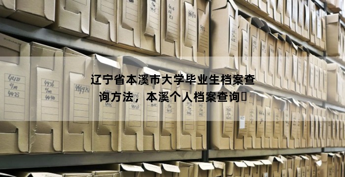 辽宁省本溪市大学毕业生档案查询方法,本溪个人档案查询
