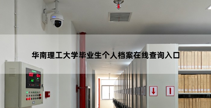 华南理工大学毕业生个人档案在线查询入口
