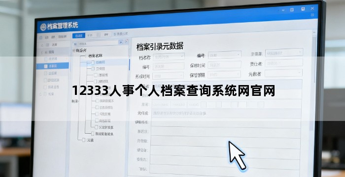 12333人事个人档案查询系统网官网