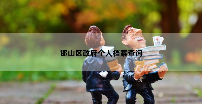 邯山区政府个人档案查询
