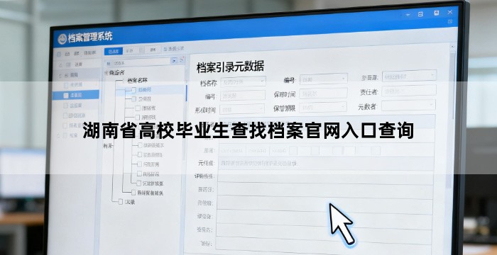 湖南省高校毕业生查找档案官网入口查询