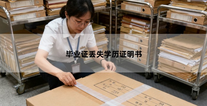 毕业证丢失学历证明书