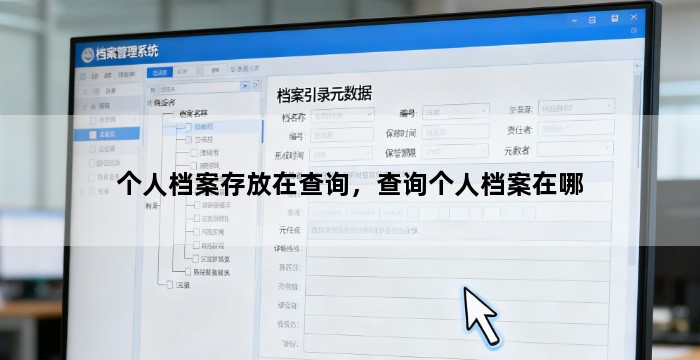 个人档案存放在查询,查询个人档案在哪