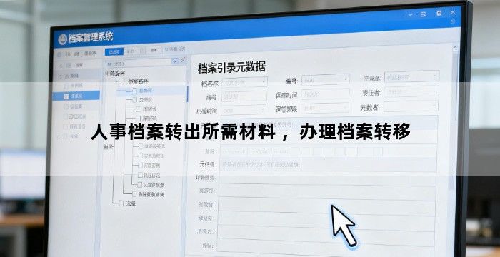 人事档案转出所需材料 ，办理档案转移