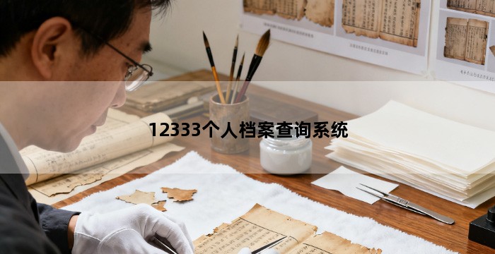 12333个人档案查询系统