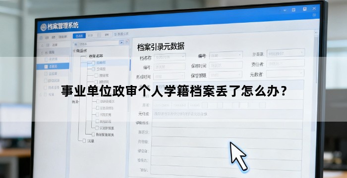 事业单位政审个人学籍档案丢了怎么办？