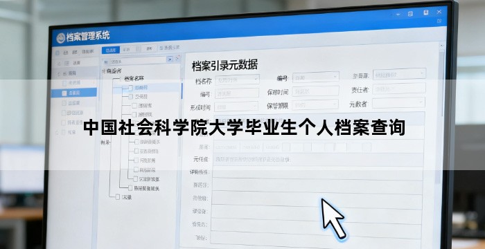 中国社会科学院大学毕业生个人档案查询