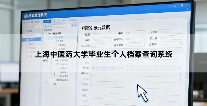 上海中医药大学毕业生个人档案查询系统