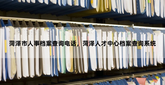 菏泽市人事档案查询电话,菏泽人才中心档案查询系统
