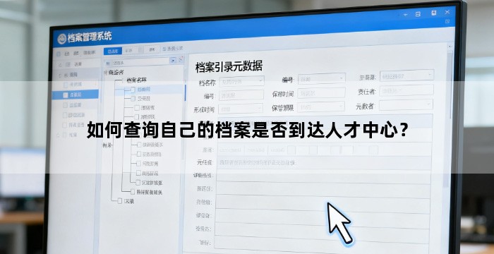 如何查询自己的档案是否到达人才中心？