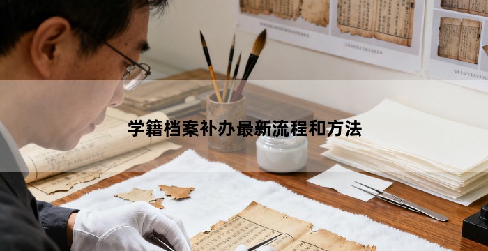 学籍档案补办最新流程和方法