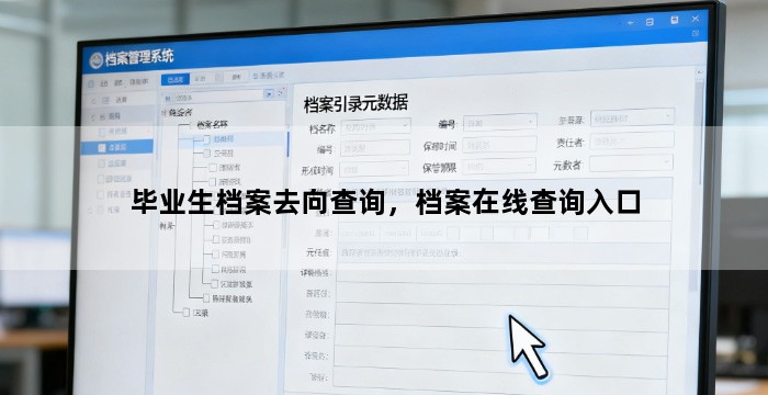 毕业生档案去向查询，档案在线查询入口