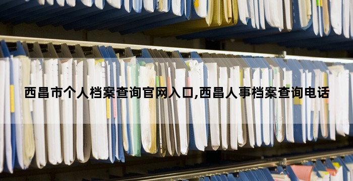 西昌市个人档案查询官网入口,西昌人事档案查询电话