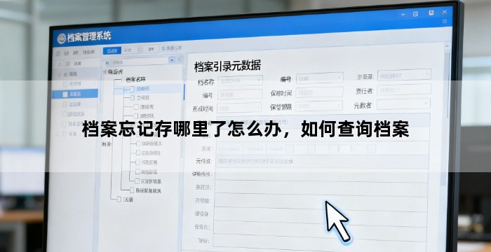 档案忘记存哪里了怎么办，如何查询档案