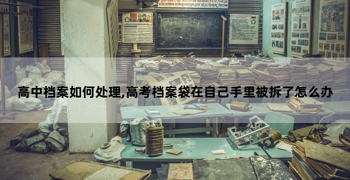 高中档案如何处理,高考档案袋在自己手里被拆了怎么办